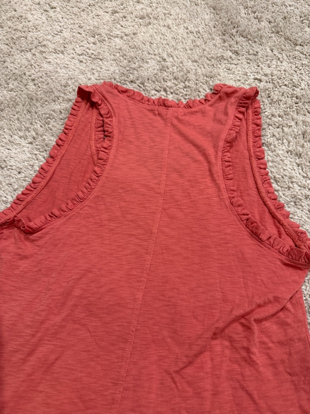 LA Made Coral Ruffle-Trim Tank - Picture 4 of 5